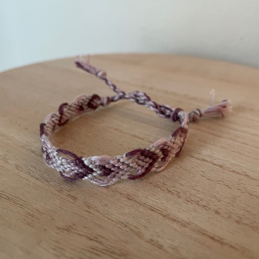 Lavender Silk Woven Bracelet